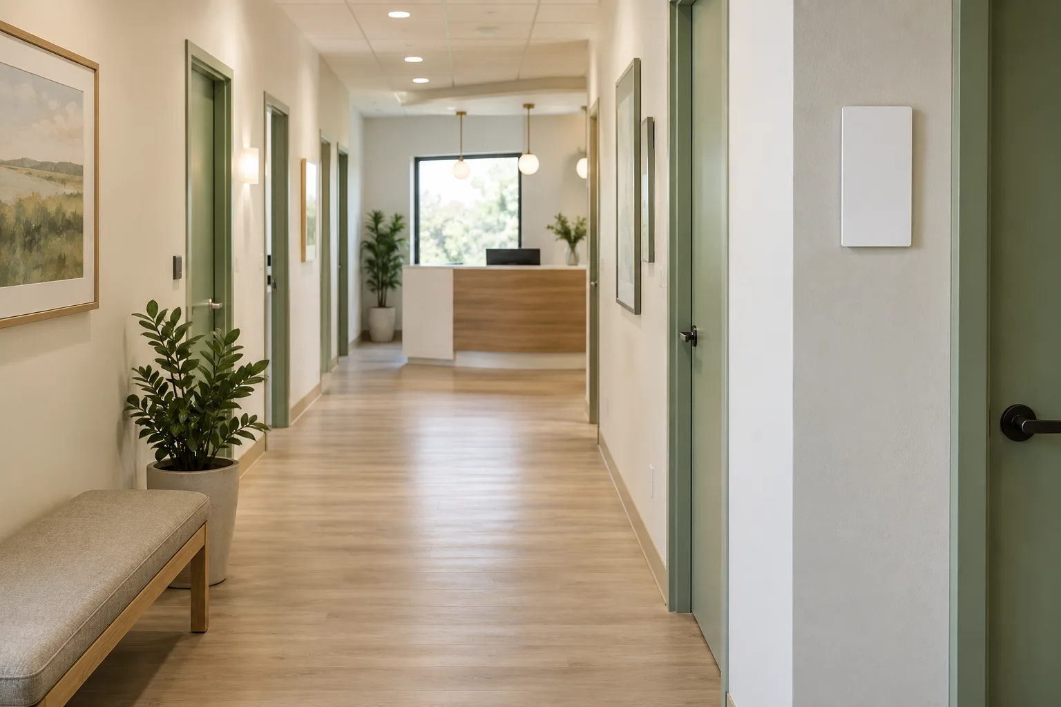 Illustrative installed view of the client-branded concept specimen
